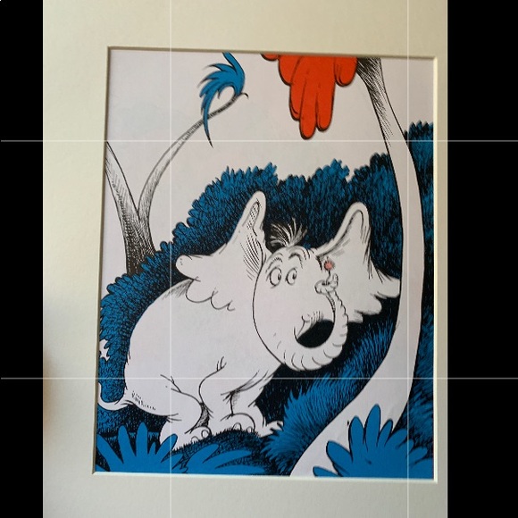 DR.SEUSS PRINT 1982-8"x11" matted to 11"x14" NEW! - Picture 5 of 5